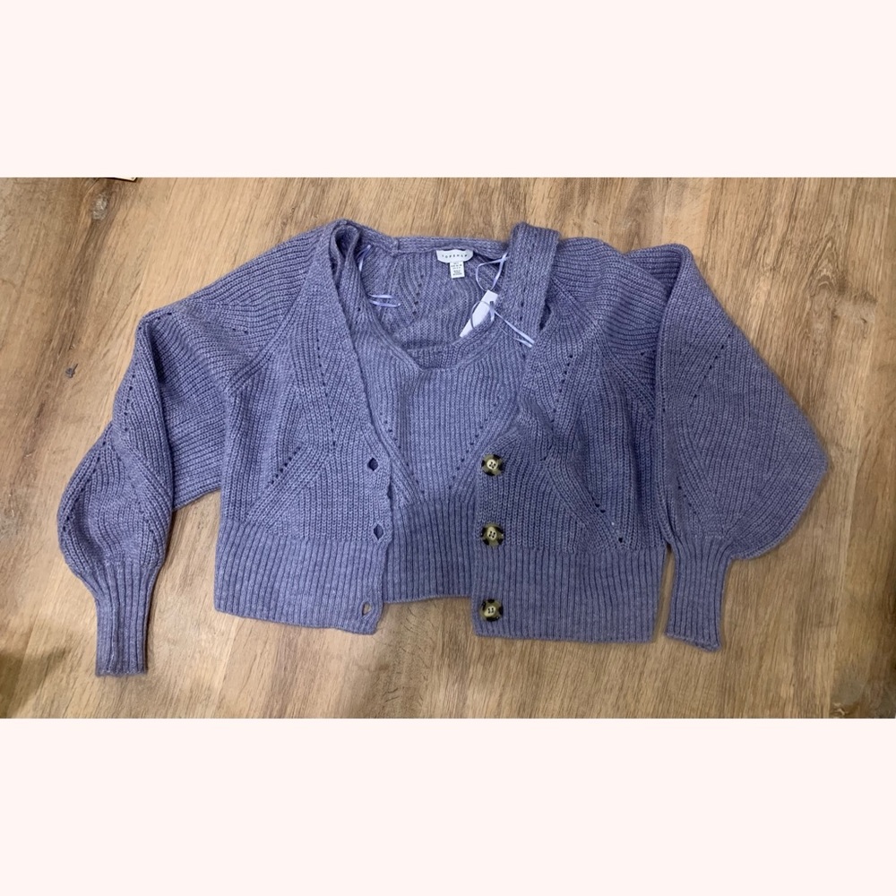 Topshop sweater set - knit cardigan